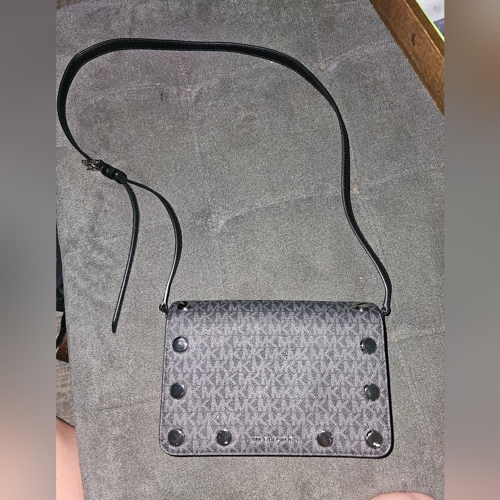 Michael Kors Holly Medium Embellished Logo Crossbody